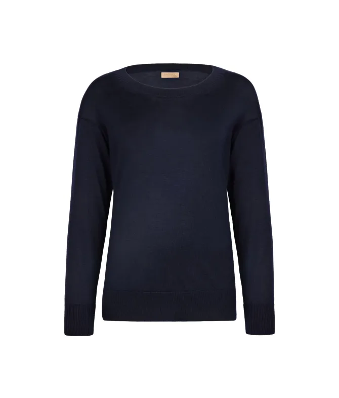 Girocollo con spacchi in Cashmere Ultrafine
