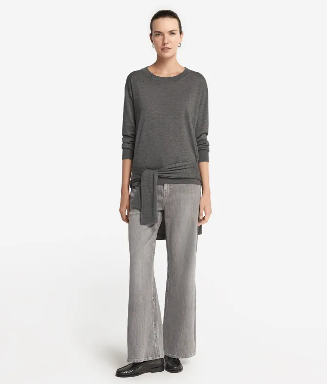 Girocollo con spacchi in Cashmere Ultrafine