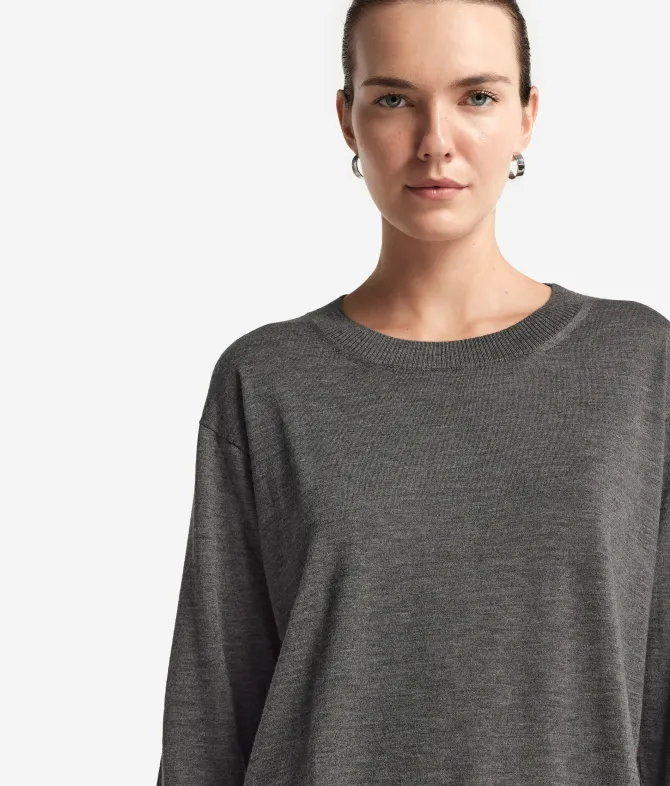 Girocollo con spacchi in Cashmere Ultrafine