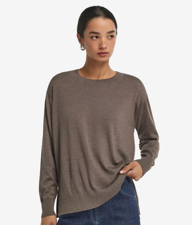 Girocollo con spacchi in Cashmere Ultrafine