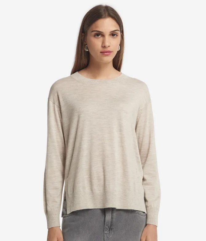 Girocollo con spacchi in Cashmere Ultrafine