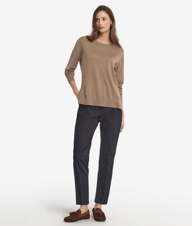 Girocollo con spacchi in Cashmere Ultrafine