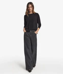 Girocollo con spacchi in Cashmere Ultrafine