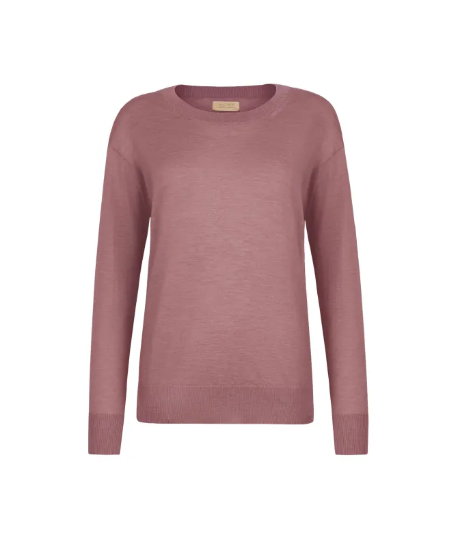 Girocollo con spacchi in Cashmere Ultrafine