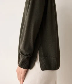 Girocollo con spacchi in Cashmere Ultrafine