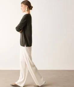 Girocollo con spacchi in Cashmere Ultrafine