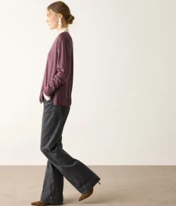 Girocollo con spacchi in Cashmere Ultrafine