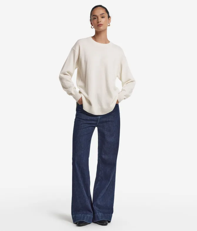 Girocollo con spacchi in Cashmere Ultrasoft