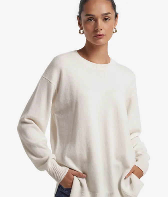 Girocollo con spacchi in Cashmere Ultrasoft