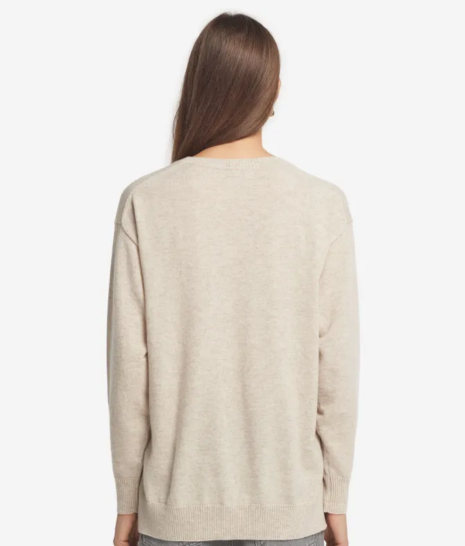 Girocollo con spacchi in Cashmere Ultrasoft