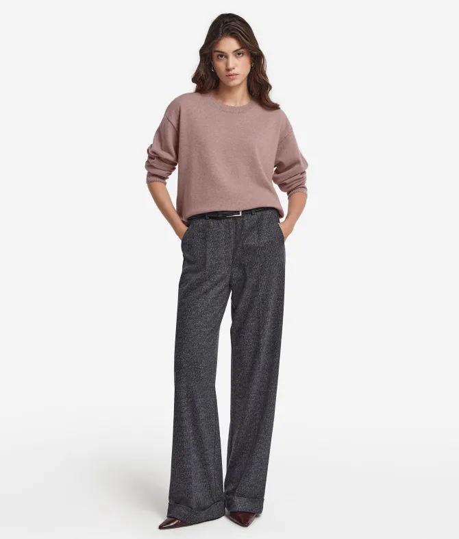Girocollo con spacchi in Cashmere Ultrasoft