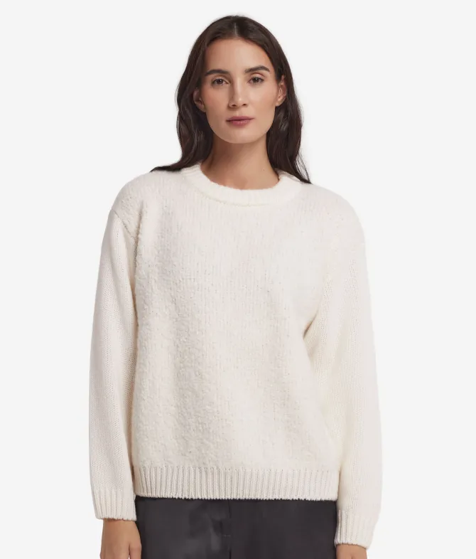 Girocollo in Cashmere Bouclé