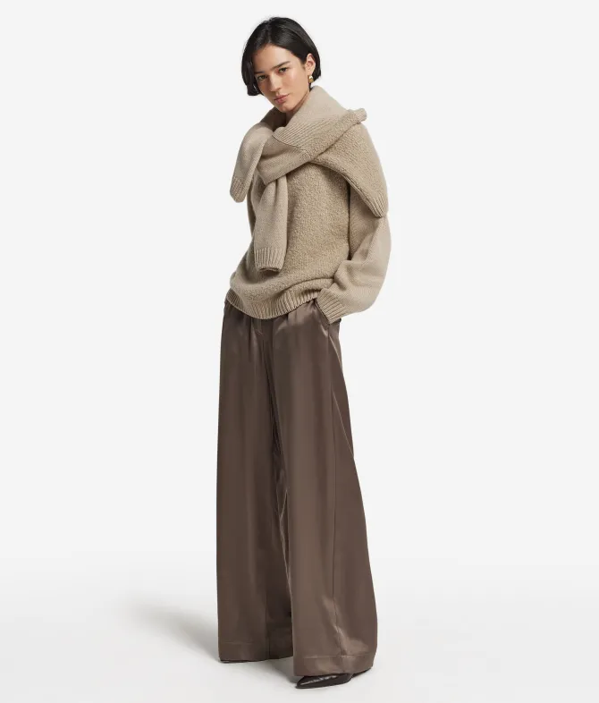 Girocollo in Cashmere Bouclé