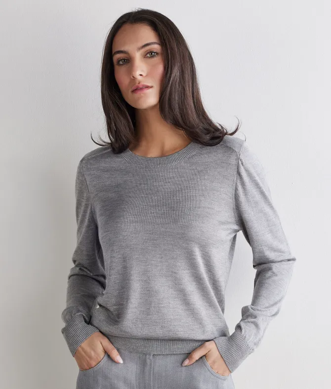 Girocollo in Cashmere Silkfine