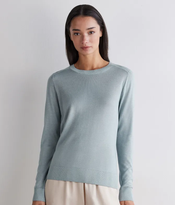 Girocollo in Cashmere Silkfine