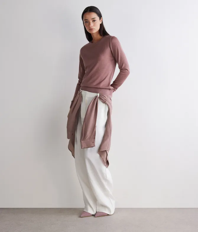 Girocollo in Cashmere Silkfine