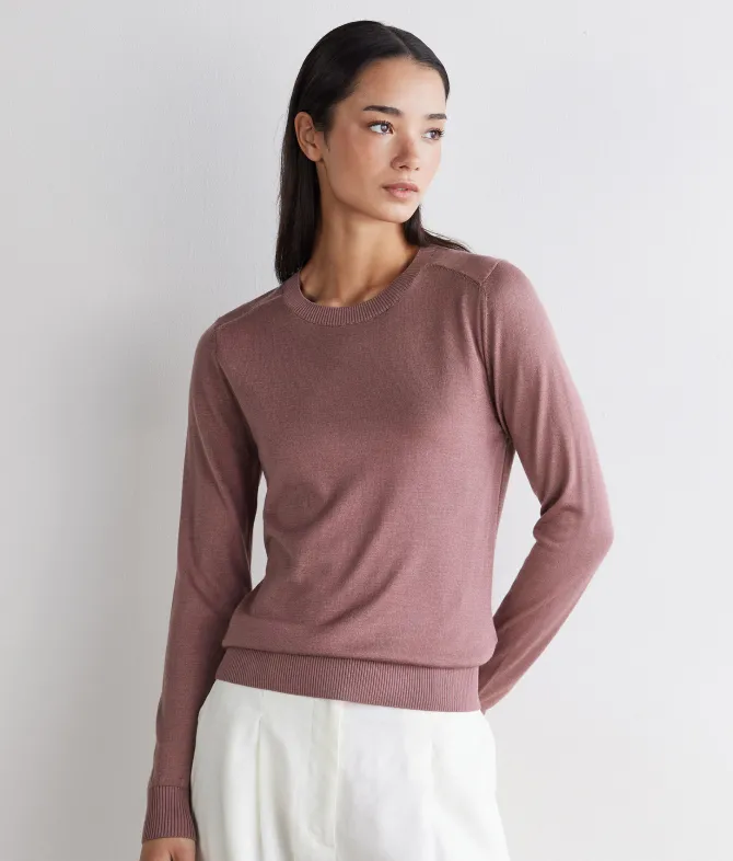 Girocollo in Cashmere Silkfine