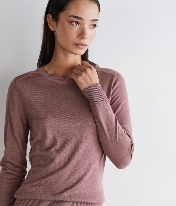 Girocollo in Cashmere Silkfine