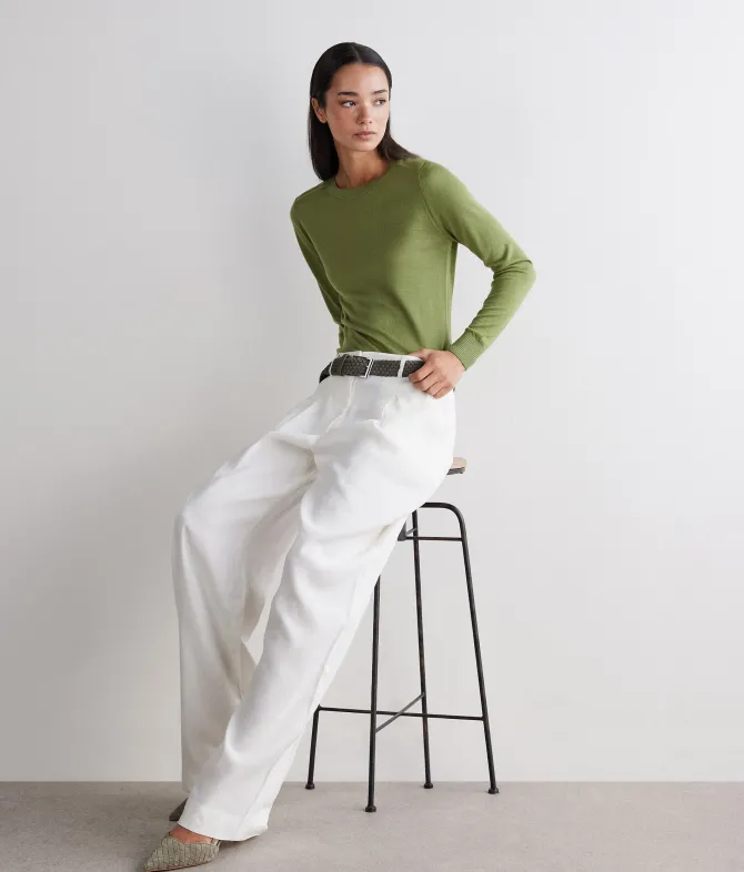 Girocollo in Cashmere Silkfine