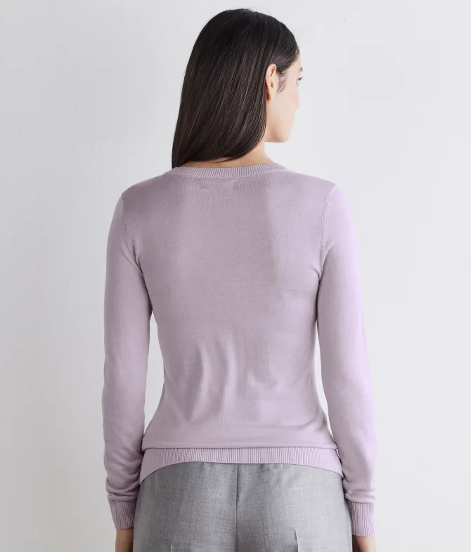 Girocollo in Cashmere Silkfine