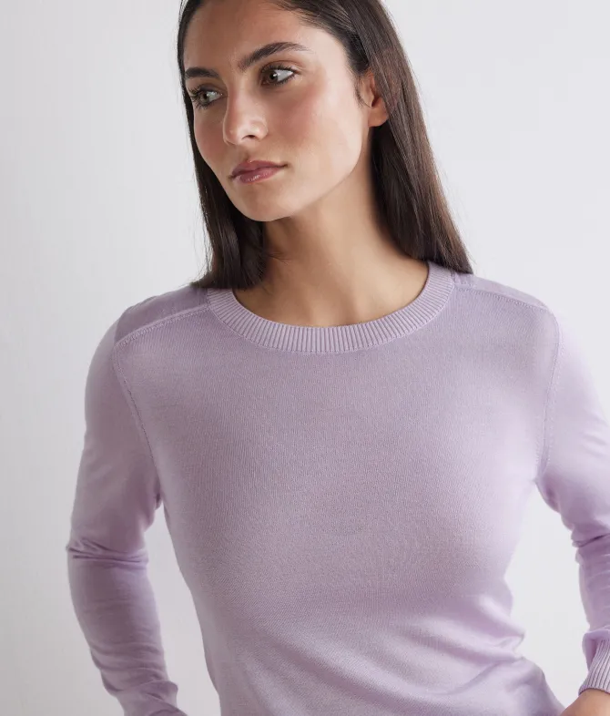 Girocollo in Cashmere Silkfine