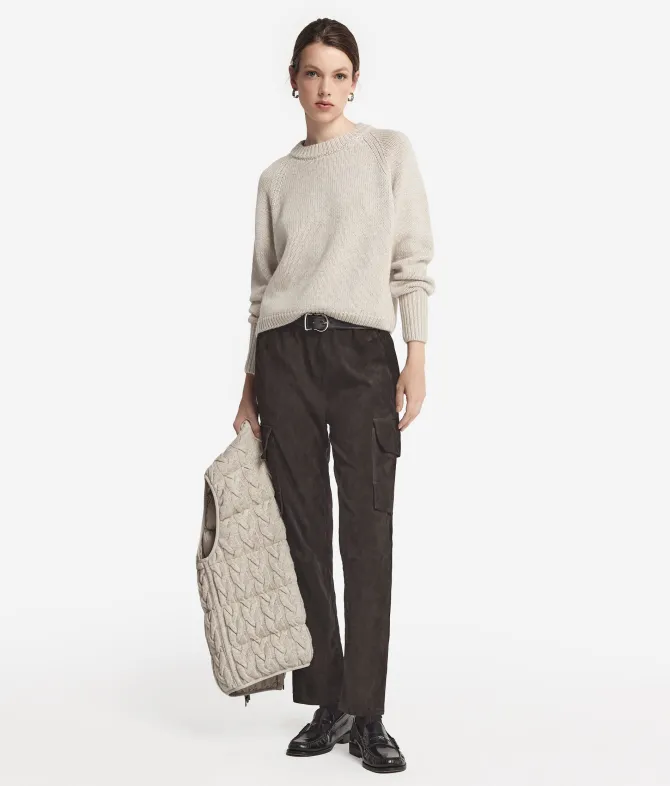 Girocollo in cashmere tricot