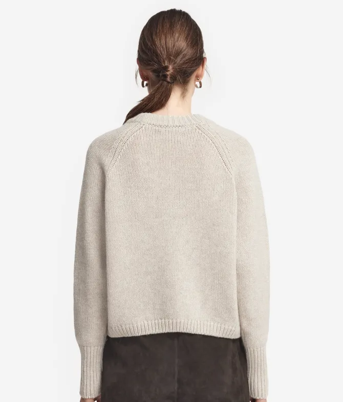 Girocollo in cashmere tricot