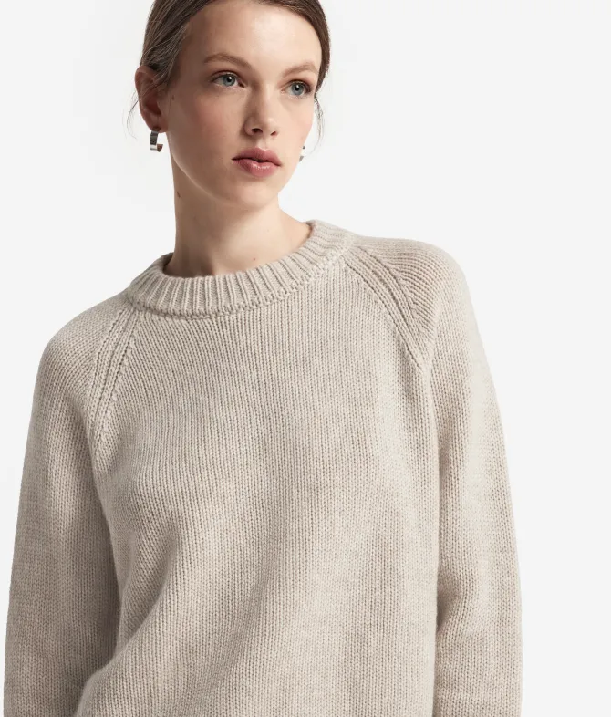 Girocollo in cashmere tricot