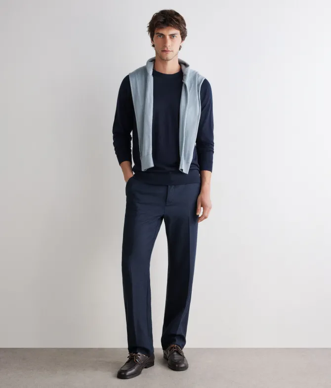 Girocollo manica raglan in Cashmere Ultrafine