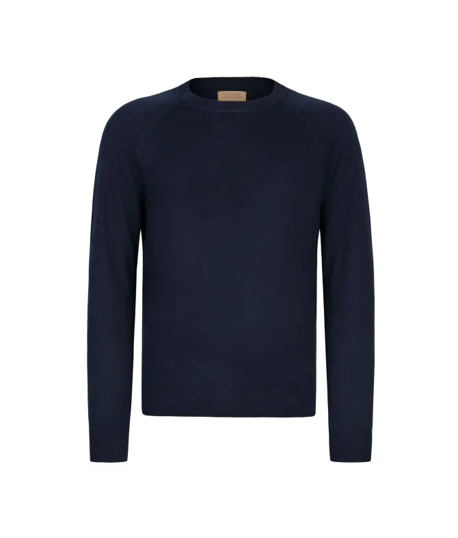 Girocollo manica raglan in Cashmere Ultrafine