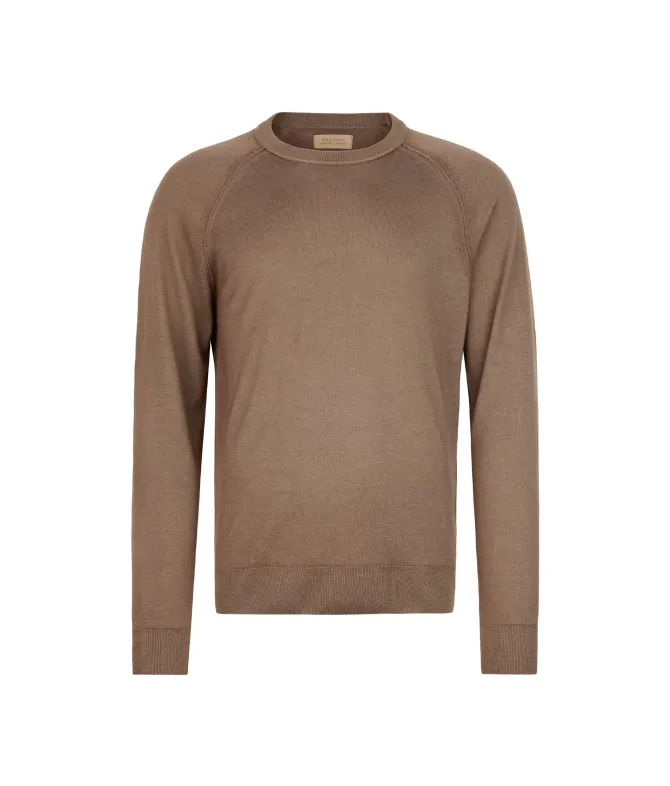 Girocollo manica raglan in Cashmere Ultrafine