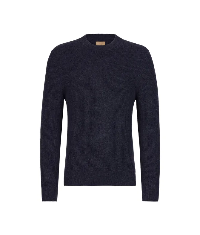 Girocollo punto waffle in Cashmere Ultrasoft