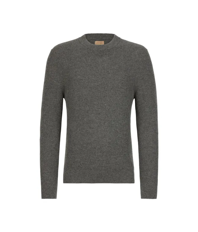 Girocollo punto waffle in Cashmere Ultrasoft