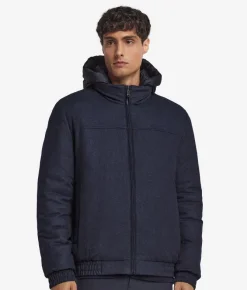 Giubbino reversibile in seta e cashmere
