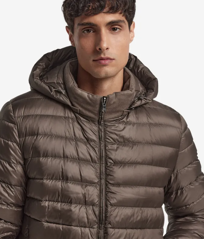 Giubbino reversibile in seta e cashmere