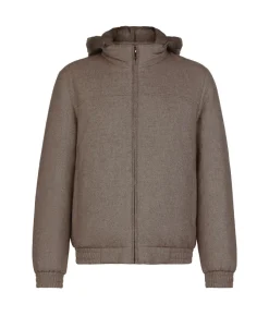 Giubbino reversibile in seta e cashmere