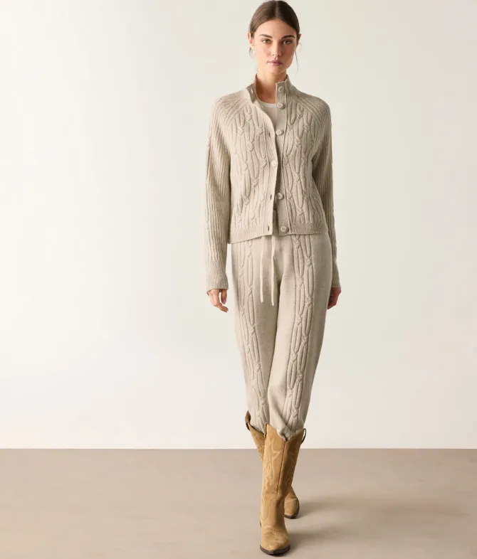 Golfino coste intrecciate in Cashmere Ultrasoft