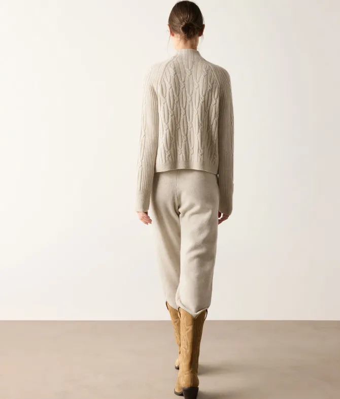Golfino coste intrecciate in Cashmere Ultrasoft