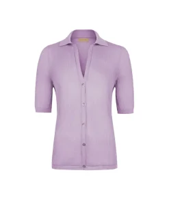 Golfino traforato in cotone