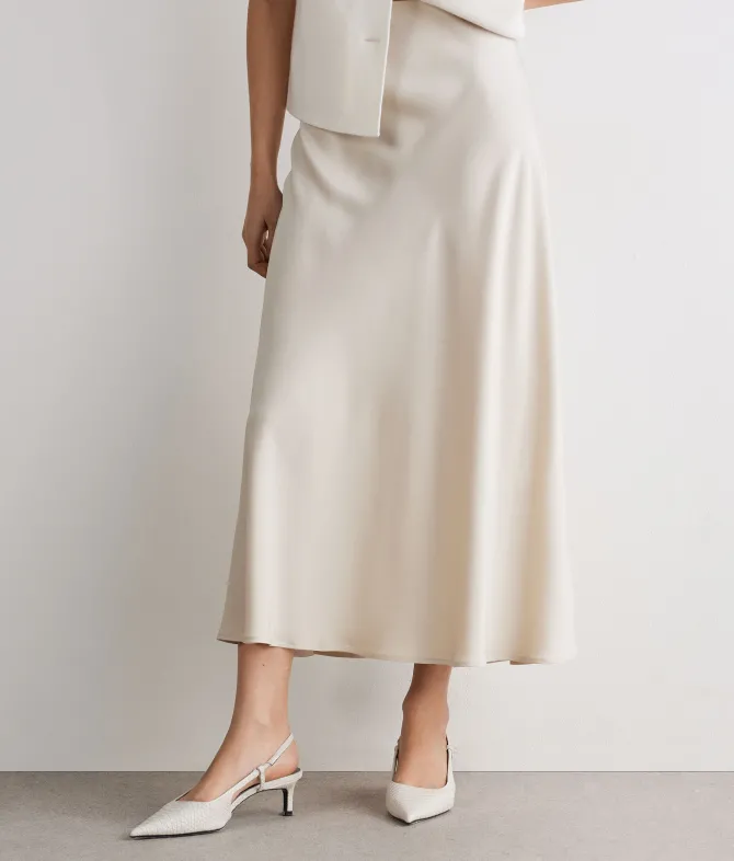 Gonna in raso opaco