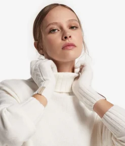 Guanti con intreccio in Cashmere Ultrasoft