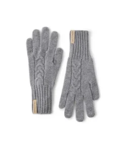 Guanti con intreccio in Cashmere Ultrasoft