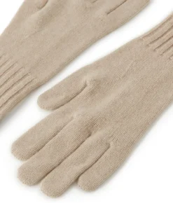 Guanti con trecce e strass in Cashmere Ultrasoft