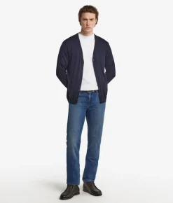 Jeans in cotone e lino