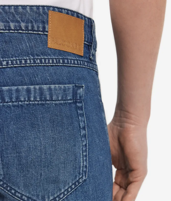 Jeans in cotone e lino