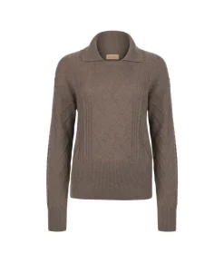 Maglia con colletto in Cashmere Ultrasoft