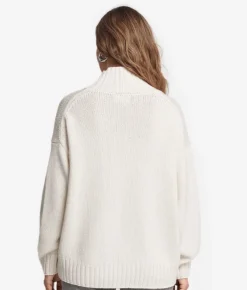 Maglia con collo a cratere in Cashmere Tricot