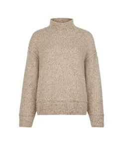 Maglia con collo a cratere in Cashmere Undyed Tricot