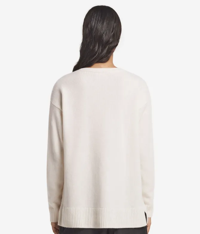 Maglia con dettaglio trecce in Cashmere Ultrasoft