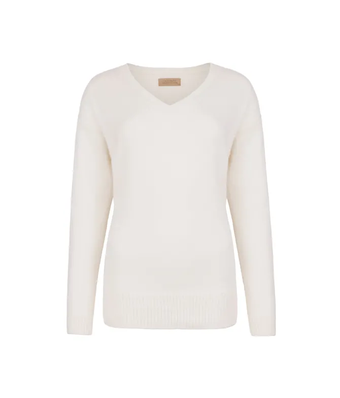 Maglia con dettaglio trecce in Cashmere Ultrasoft